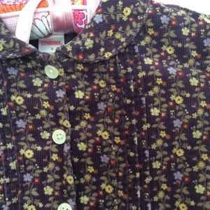 Gymboree Dress 9 NEW NWT Merlot Corduroy Floral